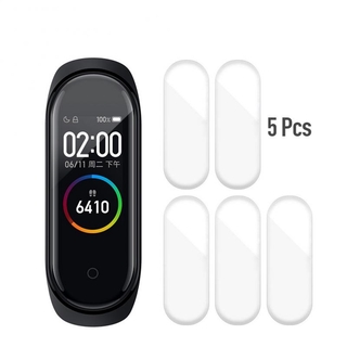 Mi Band 4 5 ชิ้น 2 ชิ้น 1 ชิ้น ฟิล์มกันรอยหน้าจอ สําหรับ Xiaomi ป้องกันรอยขีดข่วน Band4 สร้อยข้อมือ Miband ร้านค้าอย่างเป็นทางการ