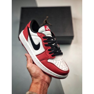 【Wholesaler】Unisex Air Jordan 1 Low AJ1 Golf Chicago White Red รองเท้าผ้าใบลําลอง สําหรับผู้ชาย ผู้หญิง เหมาะกับการเล่นบาสเก็ตบอล ไซซ์ 36-46