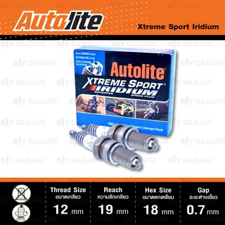 หัวเทียน AUTOLITE XS4162 ขั้ว IRIDIUM Xtreme Sport 2 หัว ใช้แทน DCPR8E / DCPR8EIX / DCPR9E / DCPR9EIX