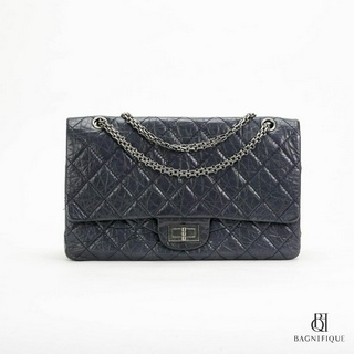 CHANEL REISSUE 12" NAVY CALF RHW