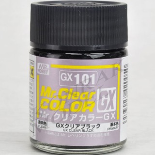 สีเครียสูตรทินเนอร์ Mr.hobby Mr.clear color GX101 CLEAR BLACK 18ML