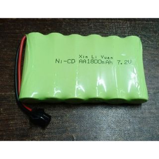 แบตใส่รถบังคับ7.2/1800mah/ขั้วดำ(อย่างดี)