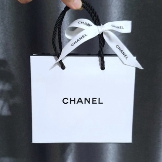 ‼️ไม่แท้ยินดีคืนเงิน‼️ถุงแบรนด์เนม CHANEL ขนาดเล็ก Size S ถุงกระดาษ พร้อมโบว์ CHANEL ชาแนล ของแท้💯%จากเคาน์เตอร์ไทยค่ะ