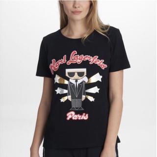 เสื้อยืด Karl lagerfeld ไซส์ XS ลายใหม่ ของแท้จากอเมริกา มีพร้อมส่ง