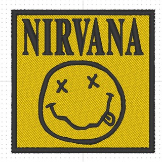 อาร์ม Nirvana งานปักมีแบบเย็บ และแบบมีตีนตุ๊กแก