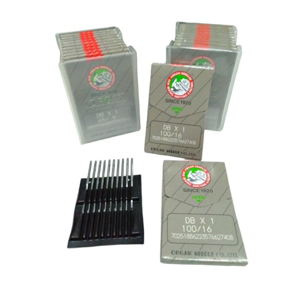MESIN DBX1 ORGAN NEEDLE / ORGAN NEEDLES, สําหรับ TYPICA / BROTHER / JUKI / UNION INDUSTRAIAL SEWING 