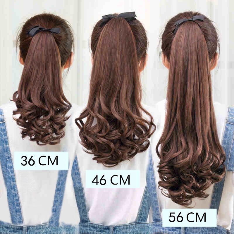 (พร้อมส่ง) ถูกมากกก หางม้าลอน 3 ความยาว 36cm/46/cm/56cm