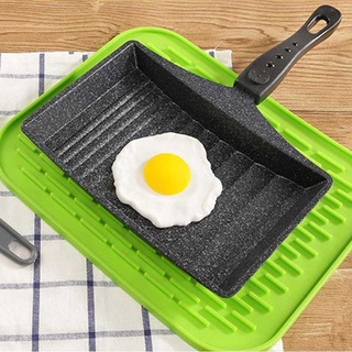 ✕﹍✁Non-Stick Wave Bottom Omelette Pan Egg Roll Frying Pan with Anti Scalding Handle Breakfast Pancake Maker Kitchen Cook