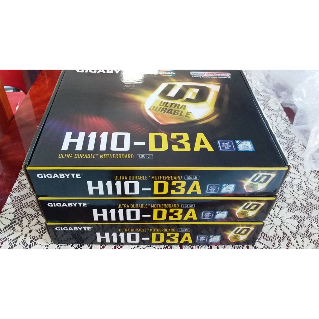 MAINBOARD GIGABYTE H110-D3A H110 D3A (มีกล่อง) | Shopee Thailand