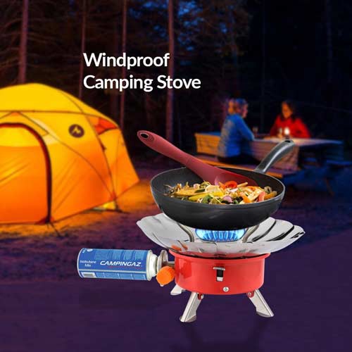 CAM_อุปกรณ์แคมป์ปิ้ง เตาแค้มปิ้งต้านลมWINDPROOF  STOVE Kovar K-203 หม้อสนาม  Camping