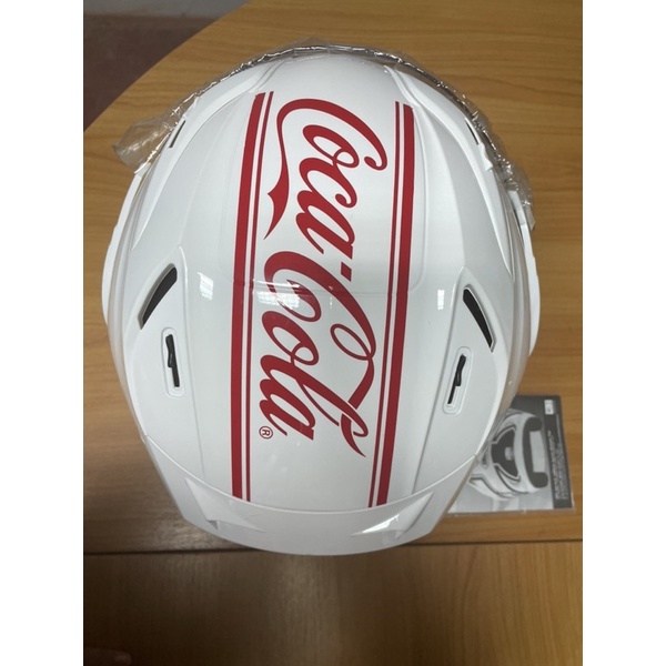 หมวกกันน็อค โค้ก coca cola "รุ่นพิเศษ" ยี่ห้อ Index ของแท้ Size L (59cm) ใบใหญ่ (ไม่มีกล่อง) ใหม่สะสม