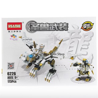 ProudNada Toys ของเล่นเด็กชุดตัวต่อเลโก้มังกรนินจา SHANHE NINJA 173 PCS 6226