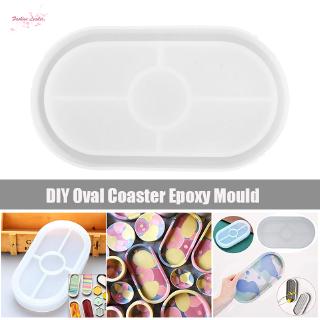 DIY Ashtray Mold Square Cup Mat Making Silicone Mould Oval Resin Casting Molds