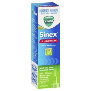 Vicks Sinex Aloe Nasal Spray 15mL