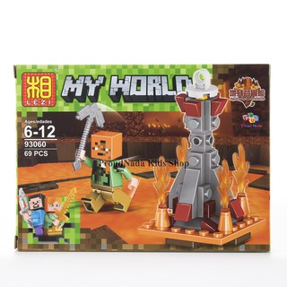 ProudNada Toys ของเล่นตัวต่อเลโก้มายเวิลด์ LEZI MY WORLD 69 PCS 93060 (แบบที่1)