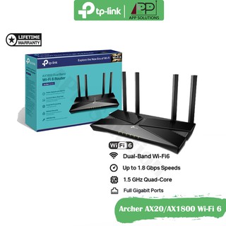 💥Free CAT6💥TP-LINK Wi-Fi 6 Router Dual-Band Gigabit AX1800 รุ่นArcher AX20/AX23(ประกันLifetime)