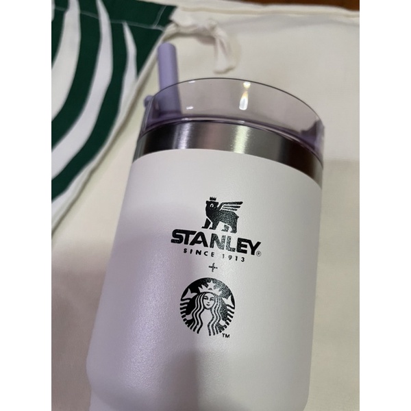 แก้วสตาร์บัคส์ Stanley สีขาวม่วง Starbucks Stanley