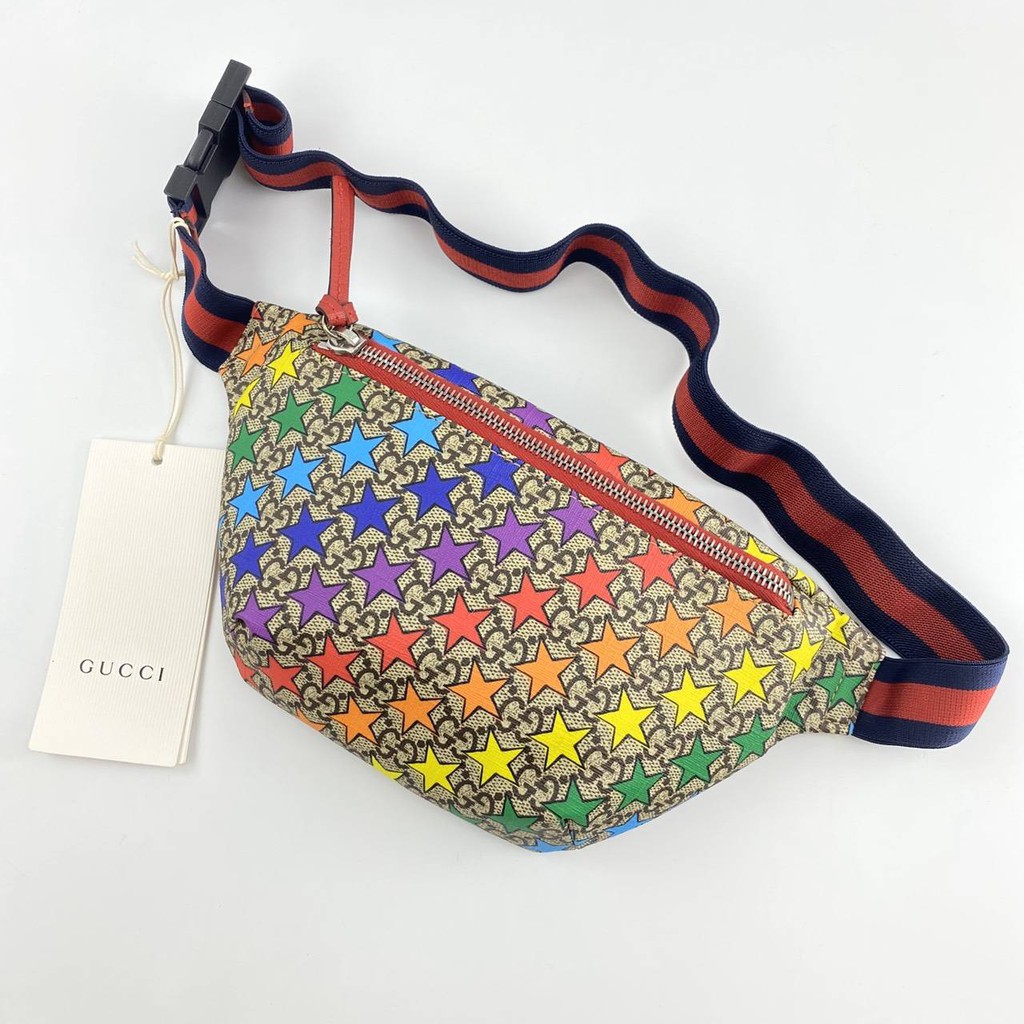 gucci rainbow star belt bag