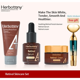 【พร้อมส่ง】Herbotany Retinol ครีมเซรั่ม ทําความสะอาดผิวหน้า ต่อต้านริ้วรอย ลดริ้วรอย 50 กรัม 100 กรัม