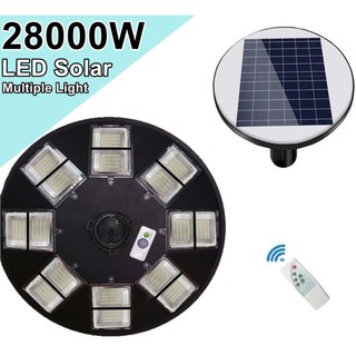 โคมไฟ UFO MP 16ช่อง LED 23000W -  28000W Square Light ไฟถนน ไฟโซล่าเซลล์ Solar Street Light พลังงานแสงอาทิตย์ LED แสงขาว