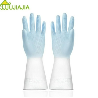 Jujiajia ถุงมือกันลื่นแบบกันน้ำแบบกว้างปราศจากน้ำมันป้องกันการลื่นปราศจากกลิ่น