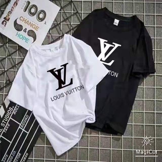 ซื้้อเดียวว่าคุ้มแล้ว ซื้อเป็นคู่คู้มกว่า เสื้อลายLV เสื้อคู่ชายหญิง เสื้อคู่