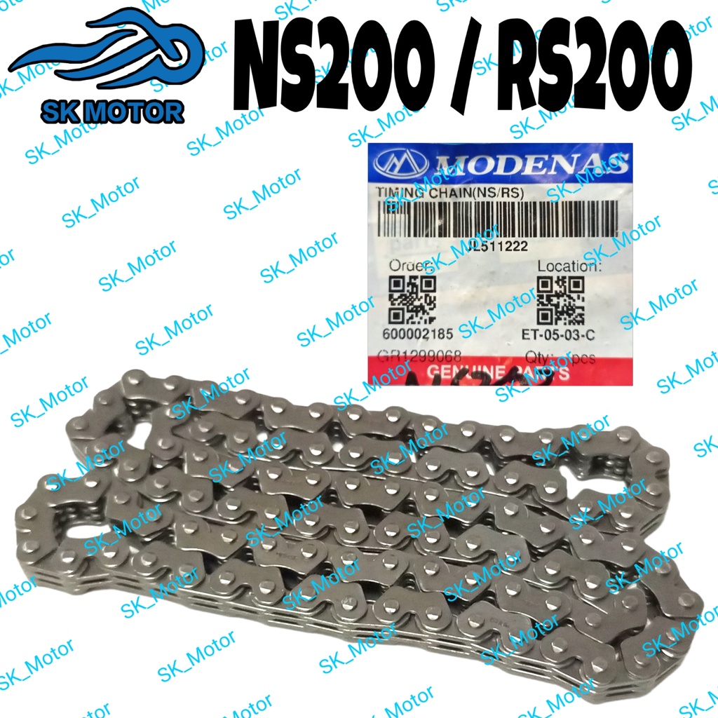 โซ่ไทม์มิ่ง BAJAJ NS200 / RS200 Rantai Kecil NS RS 200 JL511222
