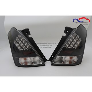 ไฟท้าย SUZUKI SWIFT ปี 2010 LED ดำ SONAR (1 คู่)