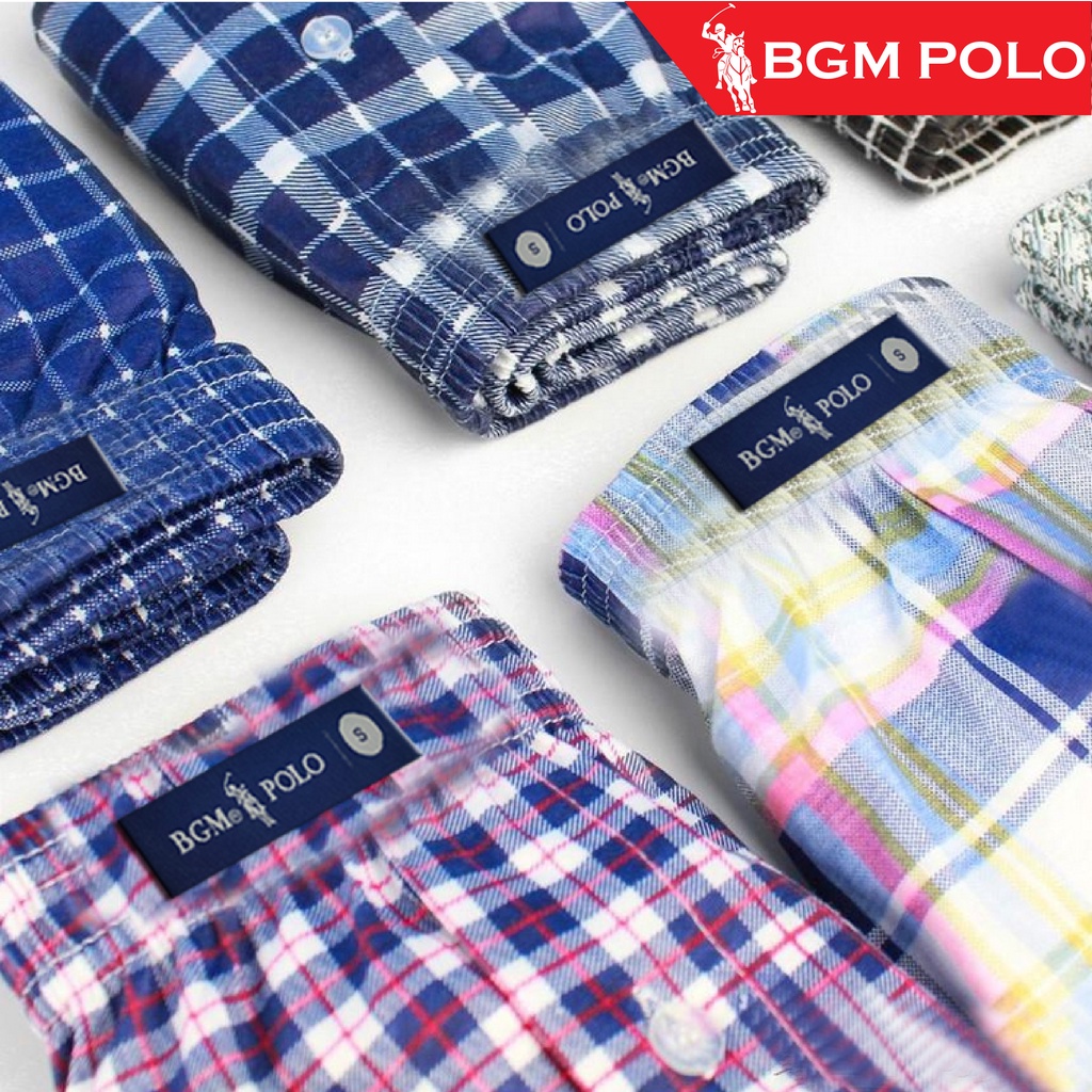 BGM POLO Comfort 3 IN 1 โพลีเอสเตอร์ผู้ชาย Boxer ชุดชั้นใน Trunk Seluar Pendek Lelaki 3 ชิ้น - BP-MU