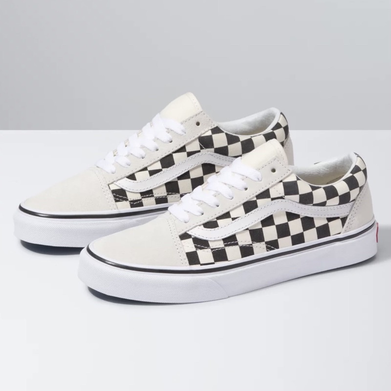 black and white vans checkerboard