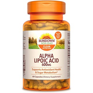 Sundown®, ALPHA LIPOIC ACID, 600 MG, 60 Capsules