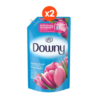 [แพคสุดคุ้ม] Downy ดาวน์นี่ น้ำยาปรับผ้านุ่มสูตรเข้มข้น ถุงเติม กลิ่นซันไรท์เฟรช 1.47 ลิตร x2 แพ็ค Laundry Softener