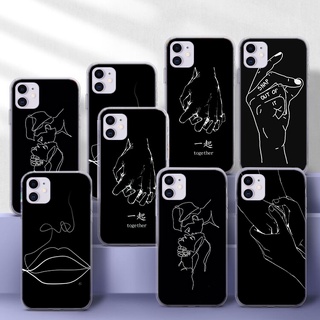 เคสโทรศัพท์มือถือ TPU แบบนิ่ม ลาย 146F Line art body painting สําหรับ iPhone 6 6S 7 8 Plus X XS XR 11 Pro Max