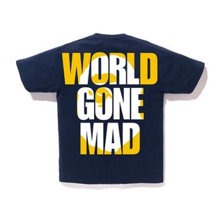 PROSPER - BAPE World Gone Mad Overlap Tee Navy