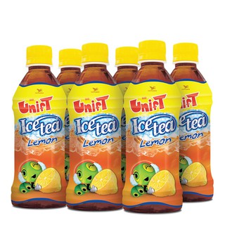 ยูนิฟ ชาดำ รสเลมอน 350 มล. แพ็ค 6 ขวด Unif Black Tea, Lemon Flavor 350 ml. Pack of 6 bottles.