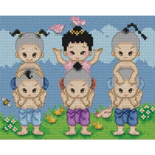 ขี่ม้าส่งเมือง (TC-21) ชุดปักครอสติช ภิญญ์ ,Cross Stitch Kit Pinn (Pre Order)