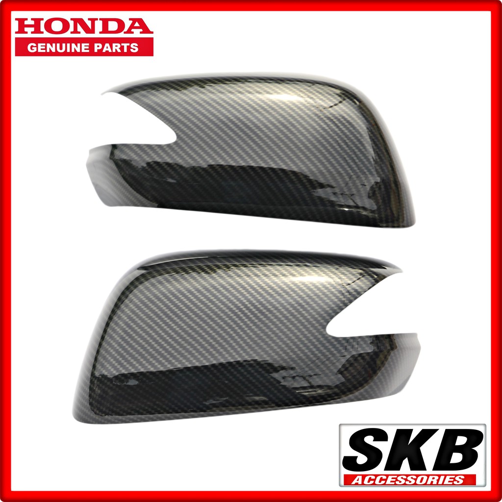 ฝาครอบกระจก HONDA JAZZ GE ปี 2008-2013 มีไฟเลี้ยว ลายเคฟล่า