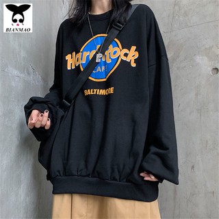 Long-sleeved ins thin sweater womens 2020 spring and autumn new Korean style loose Harajuku port style clothes