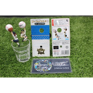 Gashapon Cup no Fuchiko Orix Buffaloes Ver. Ball  - กาชาปอง เกาะแก้ว สาวน้อยฟูจิโกะ ชุด ขว้างลูกเบสบอล โอริกซ์ บัฟฟาโลส์