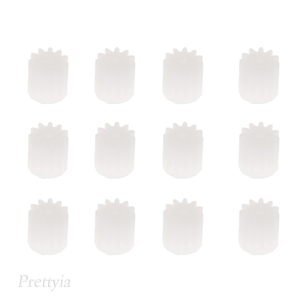 [ 12x Quadcopter 11 ฟันมอเตอร์เกียร์สําหรับ U818A F181 H12C RC โดรนอะไหล่