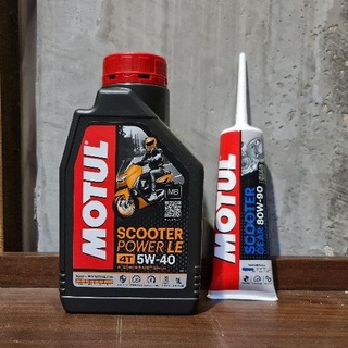 น้ำมันเครื่อง MOTUL SCOOTER POWER LE 4AT 5W-40 JASO MB 1.0L