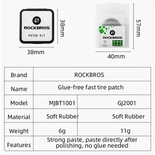 【TH Delivery】ROCKBROS ชุดเครื่องมือซ่อมแซมยางจักรยาน