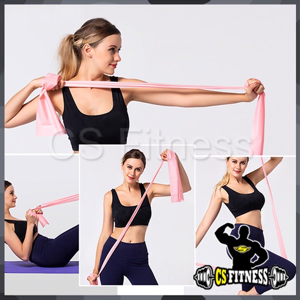 ยางยืดโยคะ ค.หนืด 2 ระดับ 15Lbs / 30Lbs  - Elastic Yoga Band - รูปที่ 3