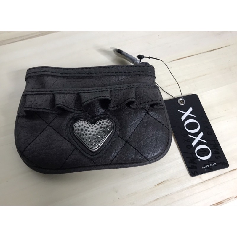 กระเป๋าใส่เหรียญ PU เนื้อนุ่ม ยี่ห้อ XOXO แต่งระบาย สินค้าจากอเมริกา ใช้เองก็ดี ให้เป็นของขวัญก็น่าร