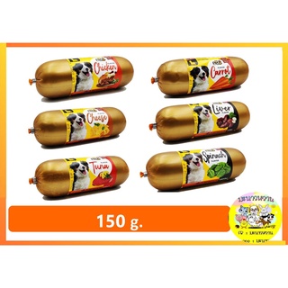 Pet8 ไส้กรอกสำหรับสุนัข 6 รสชาติ 150g ราคาต่อชิ้น