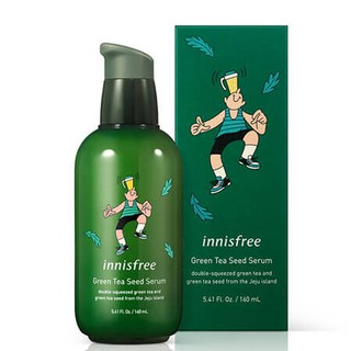 Innisfree Green Tea Seed Serum 160mL สูตรใหม่ แพคเกจลายลิมิเตด เพิ่มความเข้มข้นของ Beauty Green Tea