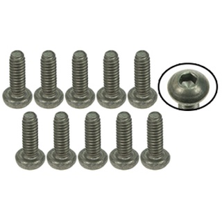 3Racing TS-BSM206S M2 x 6 Titanium Button Head Hex Socket - Self Tapping (10 Pcs)