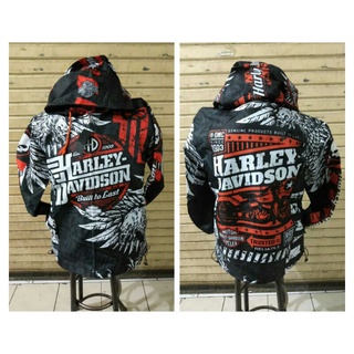 Harley Davidson Jacket - Since 1903 - สินค้าของแท้ - HDMC - Skull Eagle - Jacket Racing - - Baju Bikers - Hoodie - กันน้ํา -