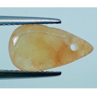 3.95 ct หยก พม่า สีส้ม แท้ ธรรมชาติ Natural Orange Burmese Jade Pendent Loose Gemstones For Fine Jewelry