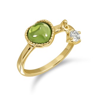 Mizuchol-แหวนเสริมดวงความรักสำหรับคนวันอาทิตย์ Darling ring พลอย Peridot